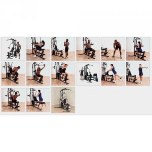 Ejercicios multigimnasio Body Solid G3S